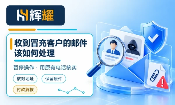 收到冒充客户的邮件该如何处理