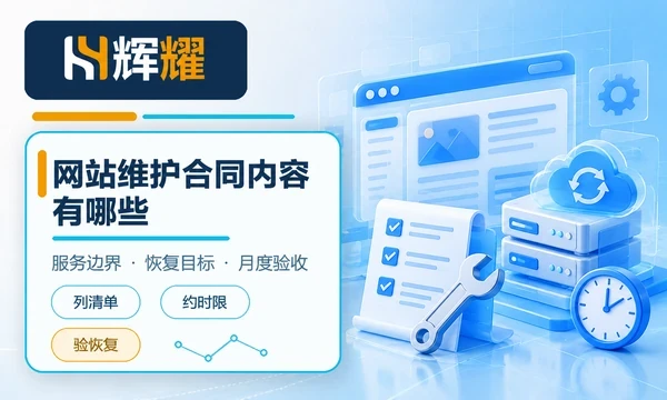 网站维护合同内容有哪些