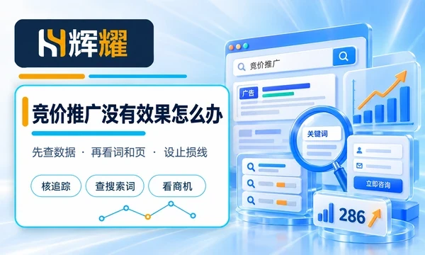 竞价推广没有效果怎么办