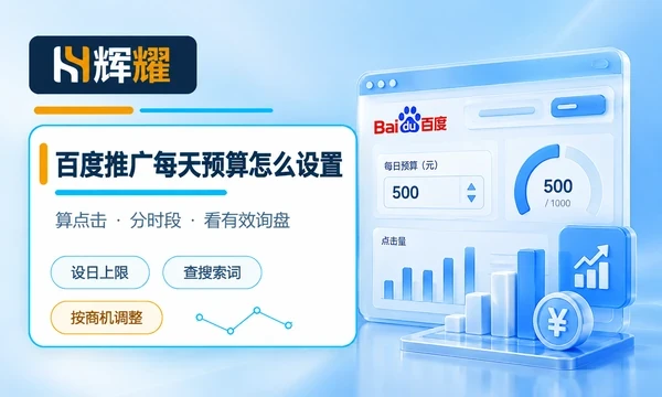 百度推广每天预算怎么设置