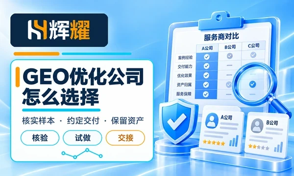 GEO优化公司怎么选择