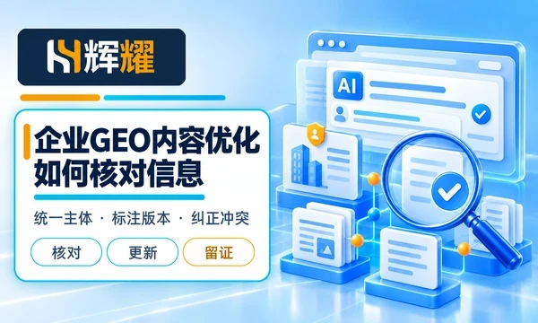 企业GEO内容优化如何核对信息