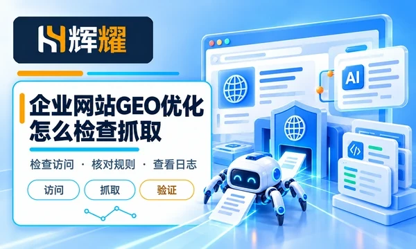 企业网站GEO优化怎么检查抓取