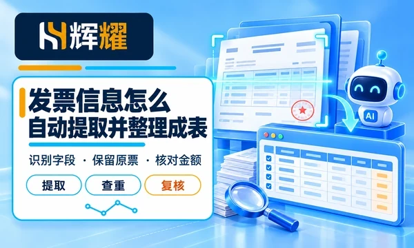 发票信息怎么自动提取并整理成表